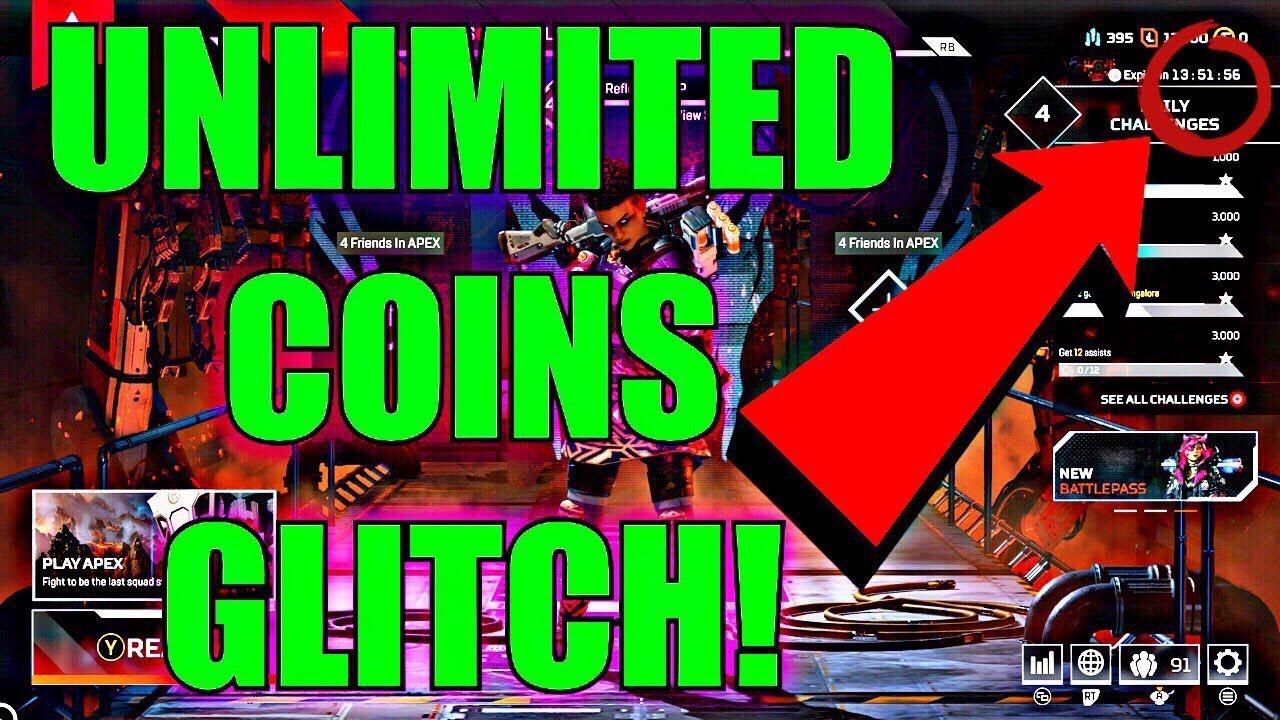 APEX LEGENDS UNLIMITED COINS GLITCH! SEASON 4 UNLIMITED APEX COINS GLITCH! FREE APEX COINS