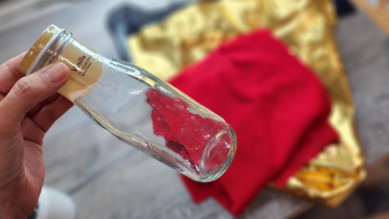 Manualidades Navideñas con botellas de vidrio