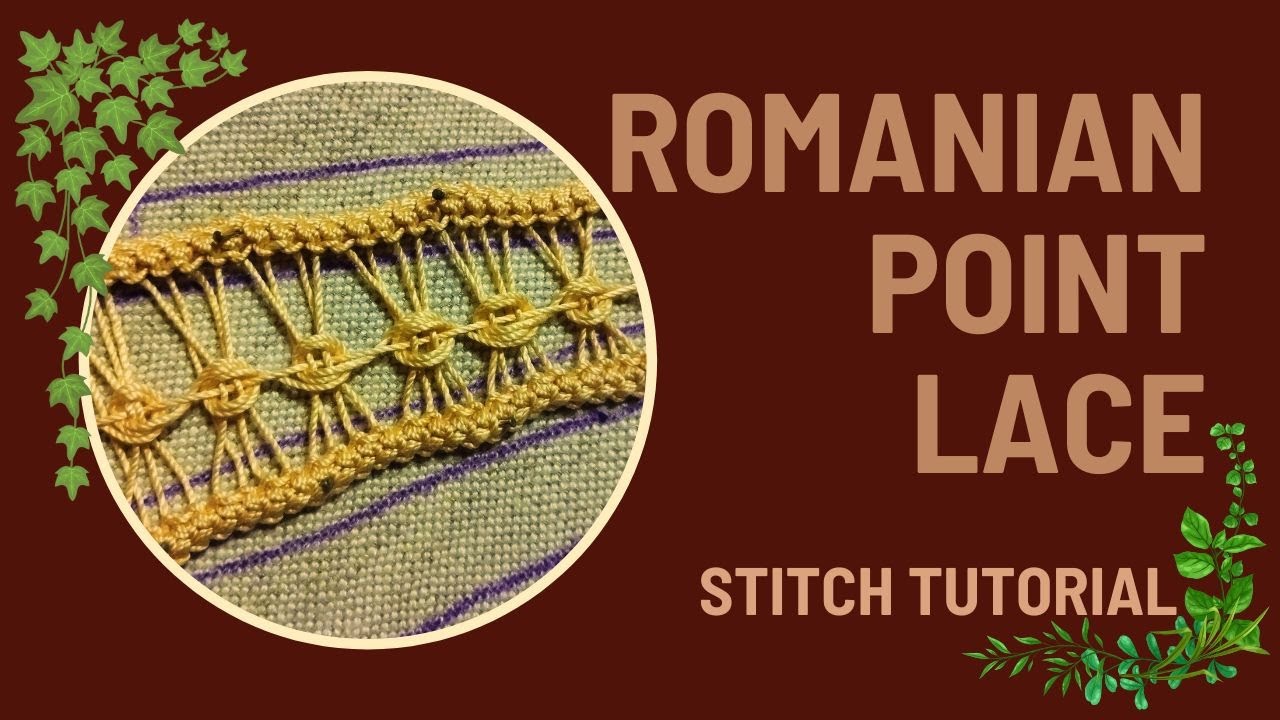 Romanian Point Lace, stitch #12, filling tutorial