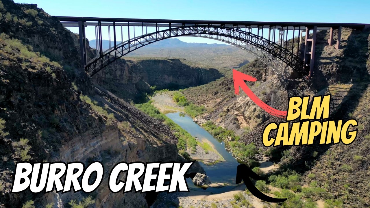 Кемпинг BLM в Arizona Gem (кемпинг Burro Creek)