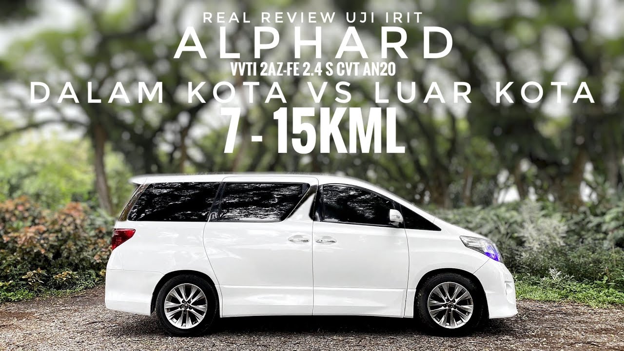 Uji Keiritan Alphard 2.4 CVT Dalam Kota VS Calya Sienta & Ayla