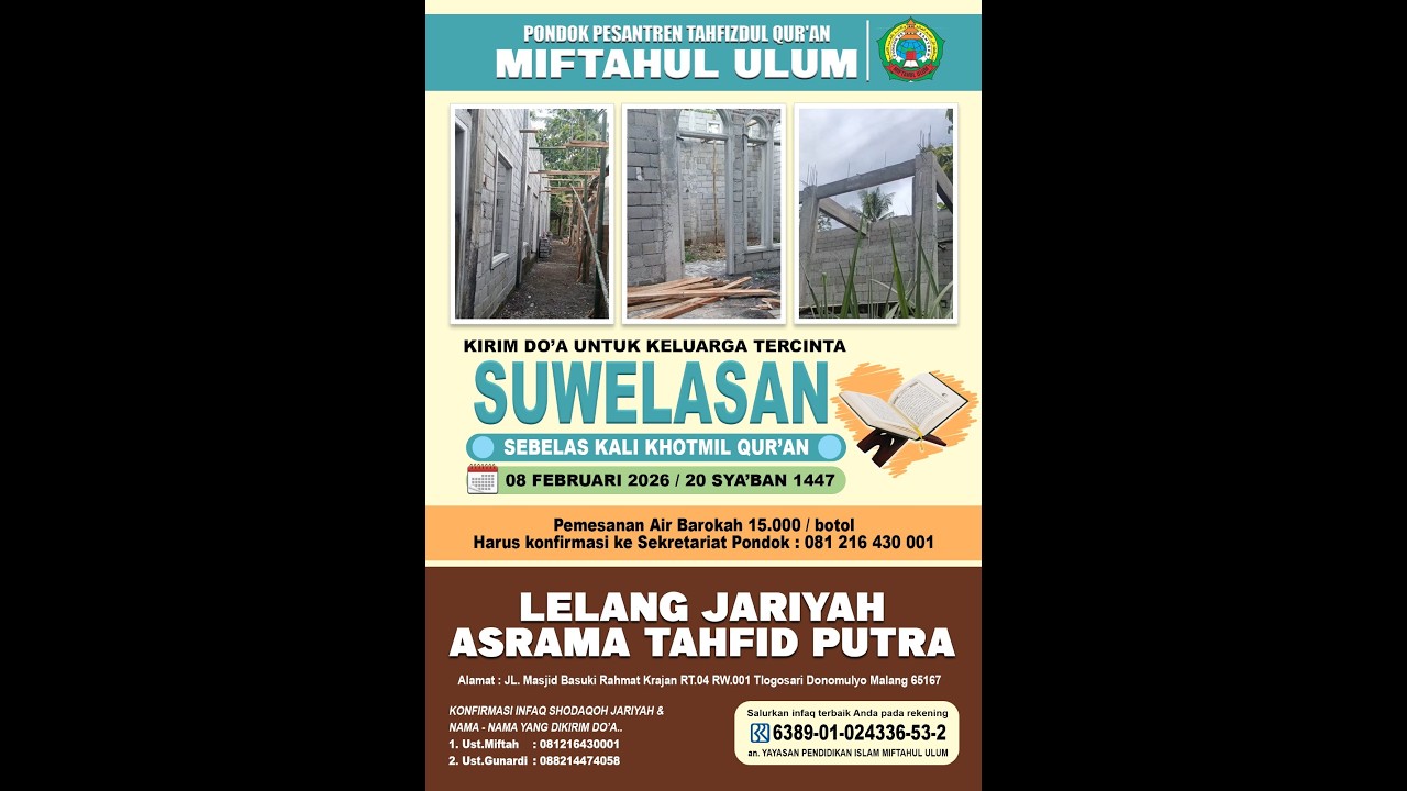 Pembukaan SUWELASAN. 05/02/2026 Pembukaan SUWELASAN.
