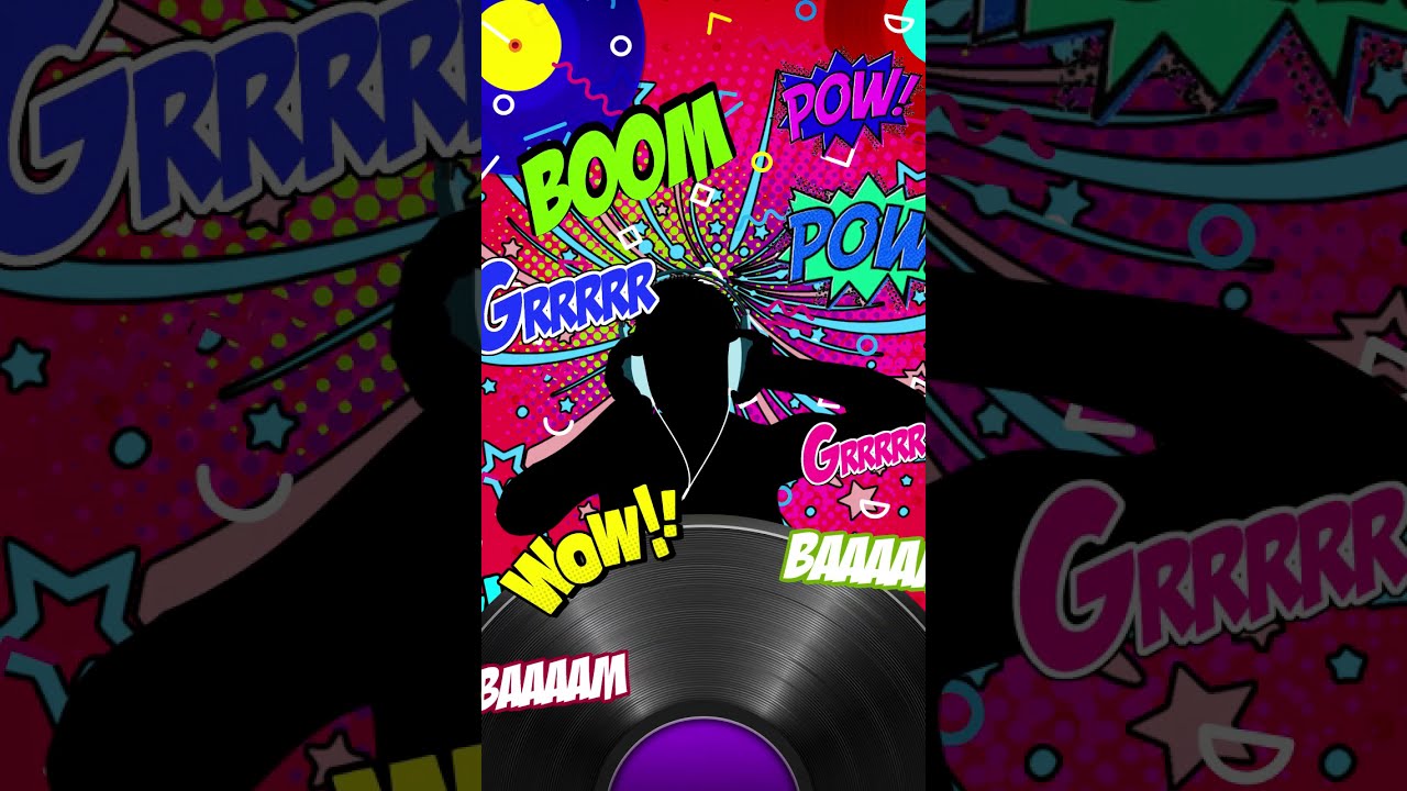 Galaxy Themes - [poly] pop art character enjoying colorful music