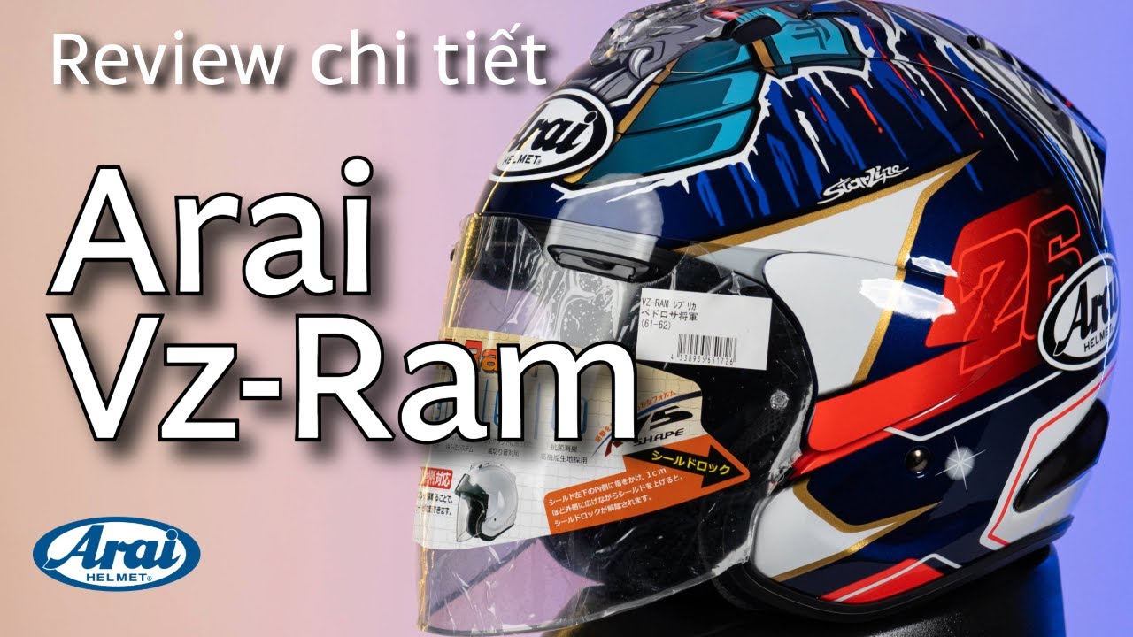 Review Arai Vz-Ram | Tại sao Arai VZ-Ram là chiếc nón Open-face ĐẲNG CẤP nhất hiện nay ?
