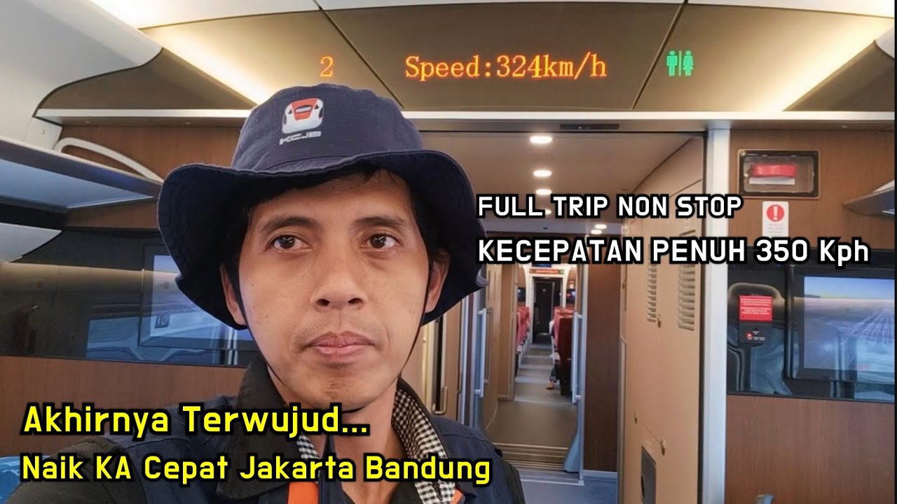 EKSKLUSIF, Mencoba KA Cepat Jakarta Bandung, TOP Speed 350 Km/Jam Serasa Melayang