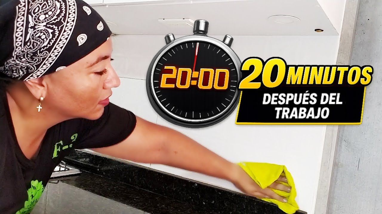 🧹LIMPIA tu Casa en 20 Minutos Después del Trabajo ⏱️✨ Método para Personas Ocupadas