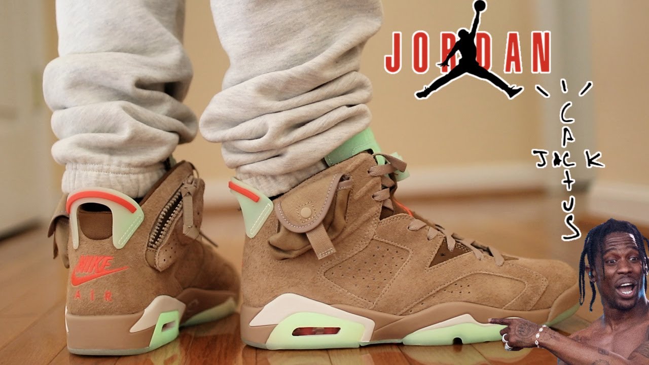 JORDAN 6 TRAVIS SCOTT "BRITISH KHAKI" REVIEW & ON FEET (WORTH HYPE ??)