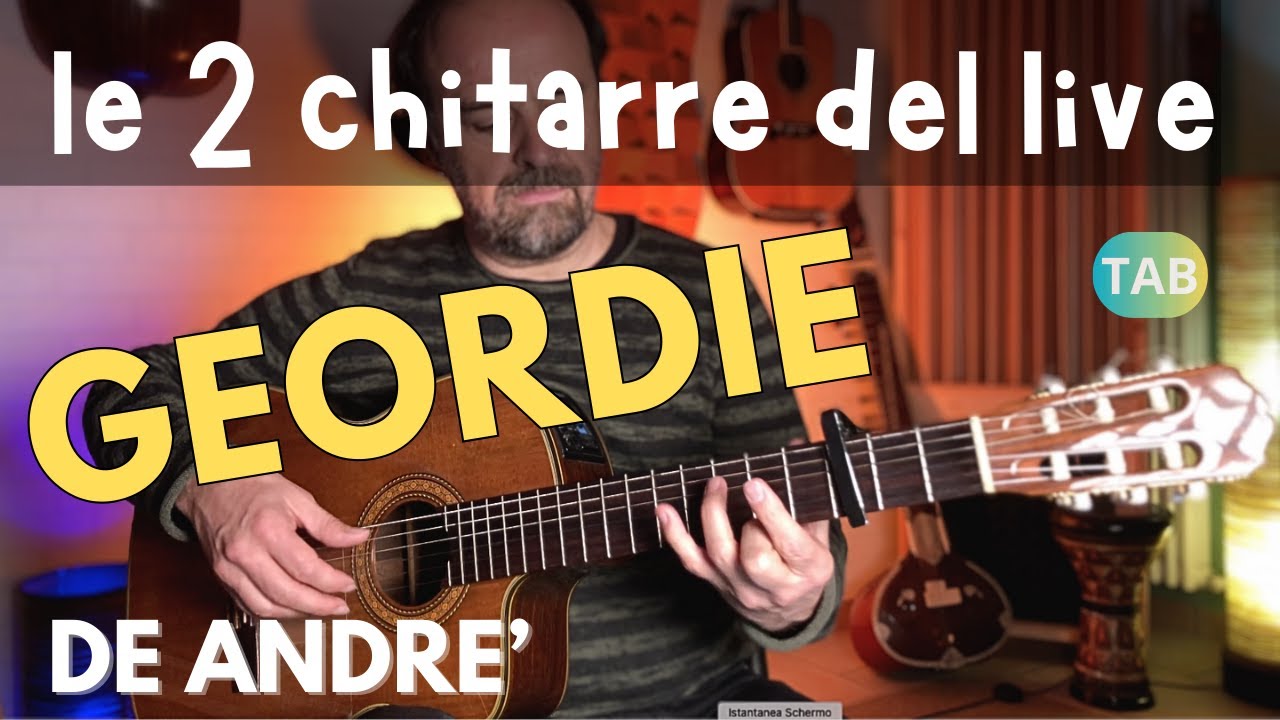 GEORDIE tutorial chitarra #fabriziodeandrè