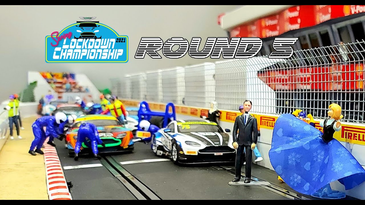Scalextric Digital -Race winner crashes!  Spring Championship, Round 5!