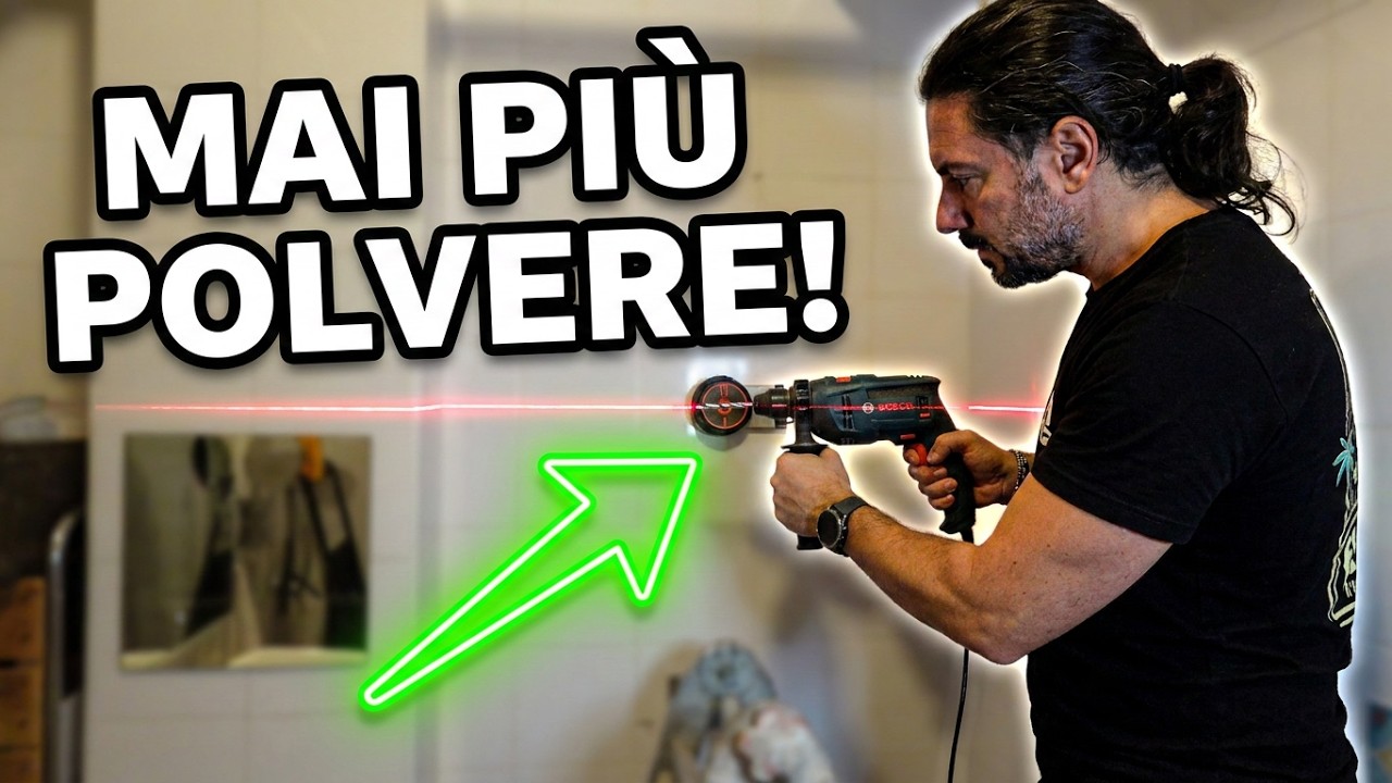 Usare il Trapano con precisione e senza fare polvere, con questo prodotto SI PUO'!