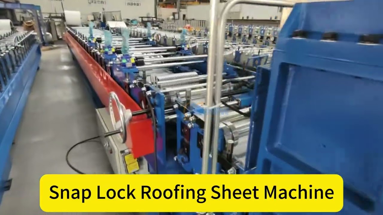 Snap Lock Roofing Sheet Machine #roofing #standingseam #rollformingmachine #metalroofing #machine