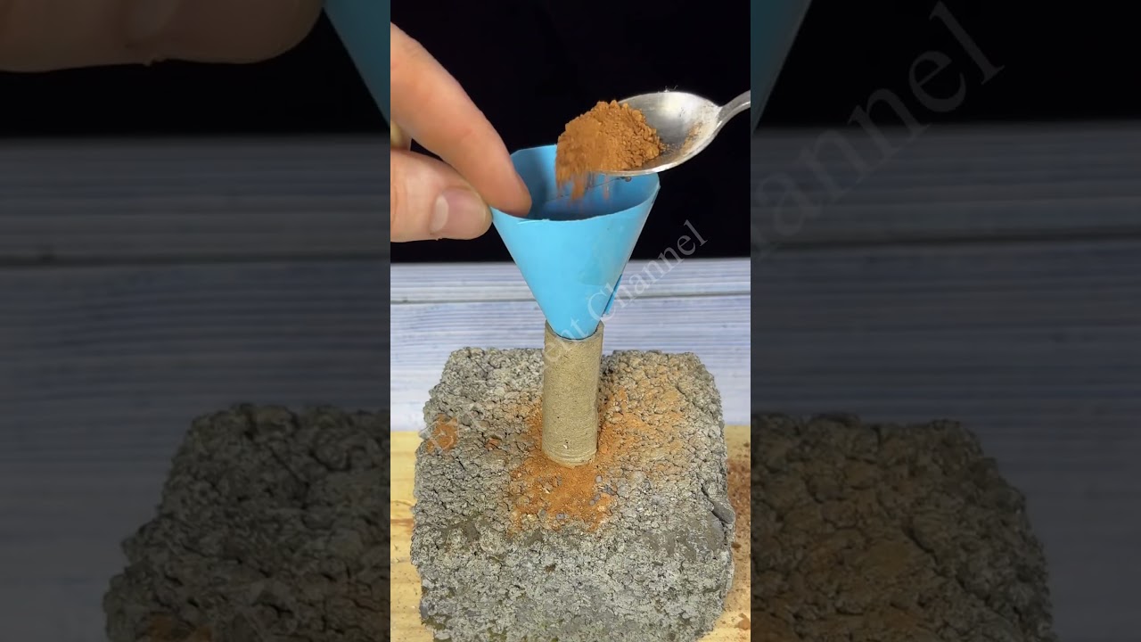 DIY Firework Fountain with sparklers