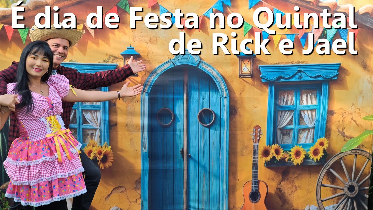 &Eacute; DIA DE FESTA NO QUINTAL DE RICK E JAEL - O QUINTAL MAIS BONITO DO BRASIL MUITAS FLORES E PLANTAS