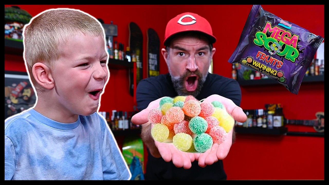 5 YEAR OLD TRIES WORLD'S SOUREST CANDY! | BARNETTS