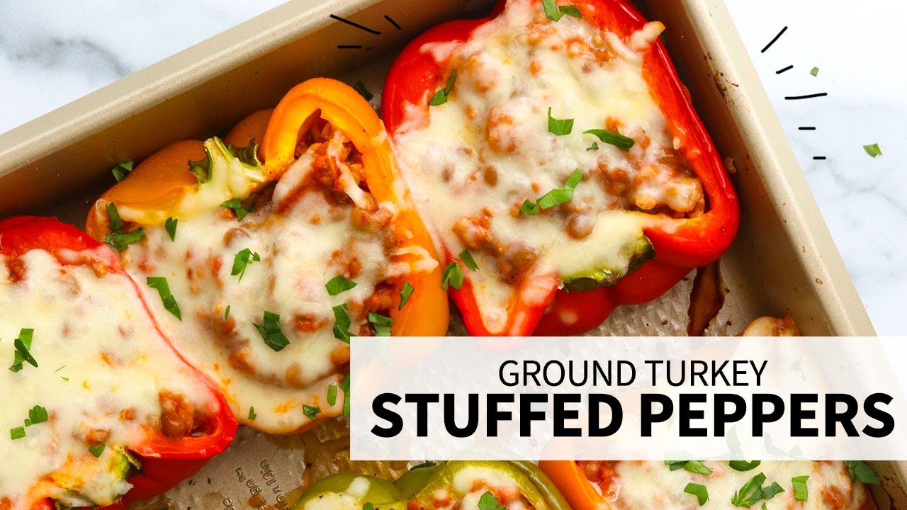 Ground Turkey Stuffed Peppers