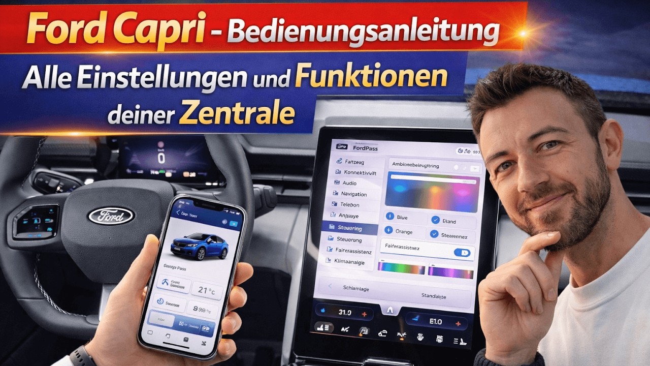 Ford Capri Menü-Guide: Alle Einstellungen, Ladeplanung, CarPlay, Assistenten & Navi!