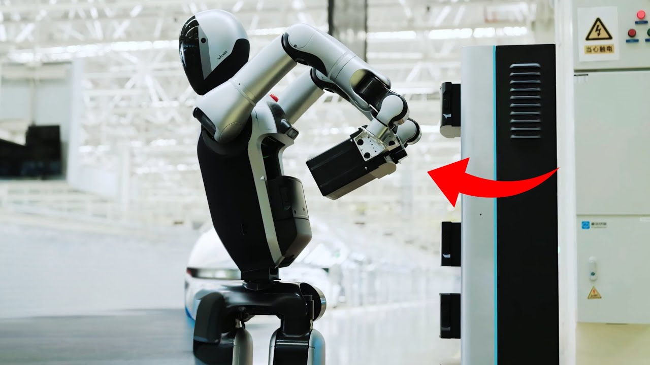 This Humanoid Robot Changes It's Own Battery To Work 24/7 - UBTECH Walker S2
