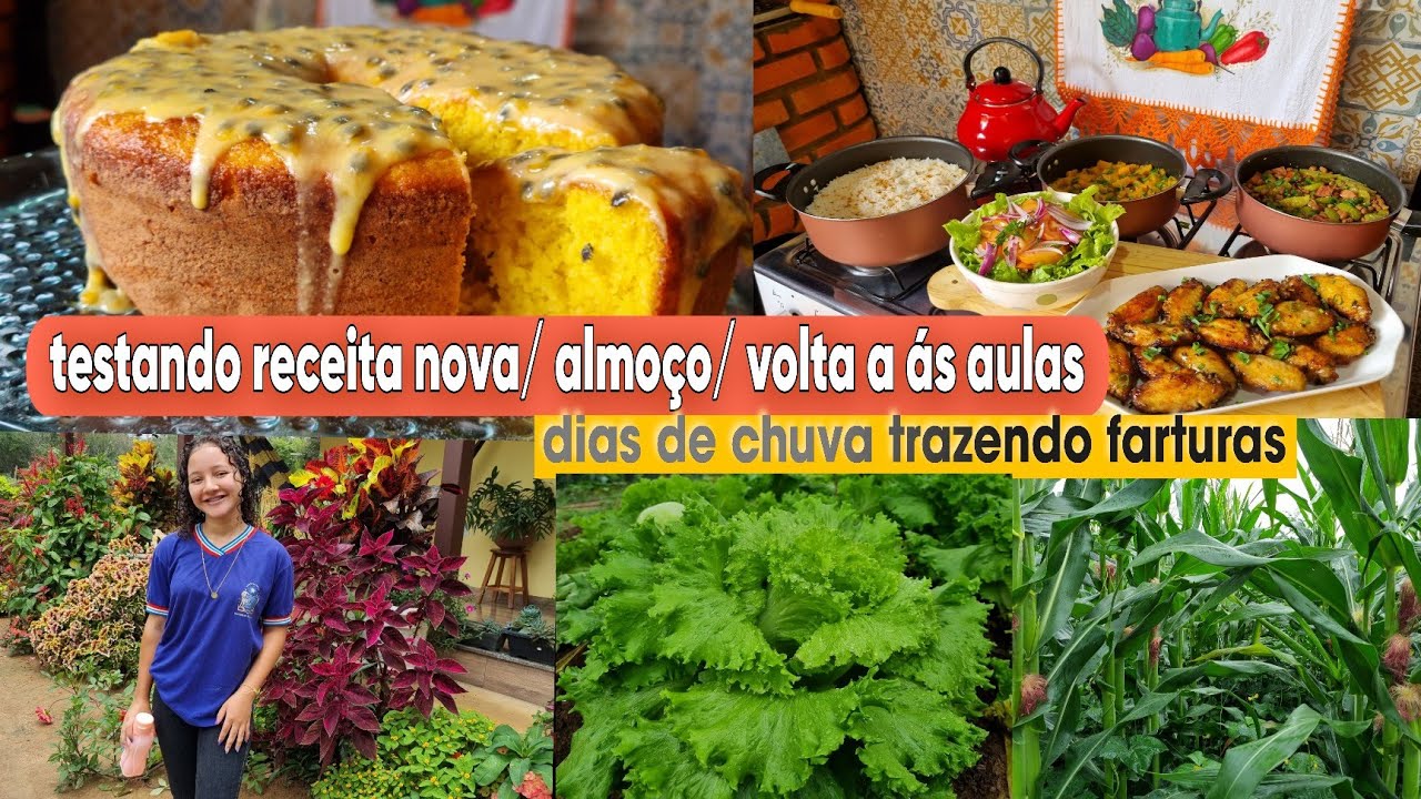 A receita PERFEITA existe / bolo de MARACUJÁ/ volta às  AULAS/ nova ROTINA/ ALMOÇO delicioso 😋