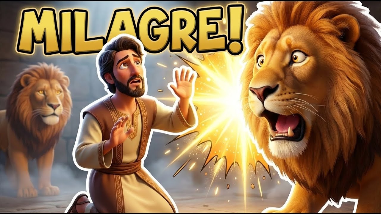 Daniel na Cova dos Leões | Deus fechou a boca dos leões (Animação 3D)