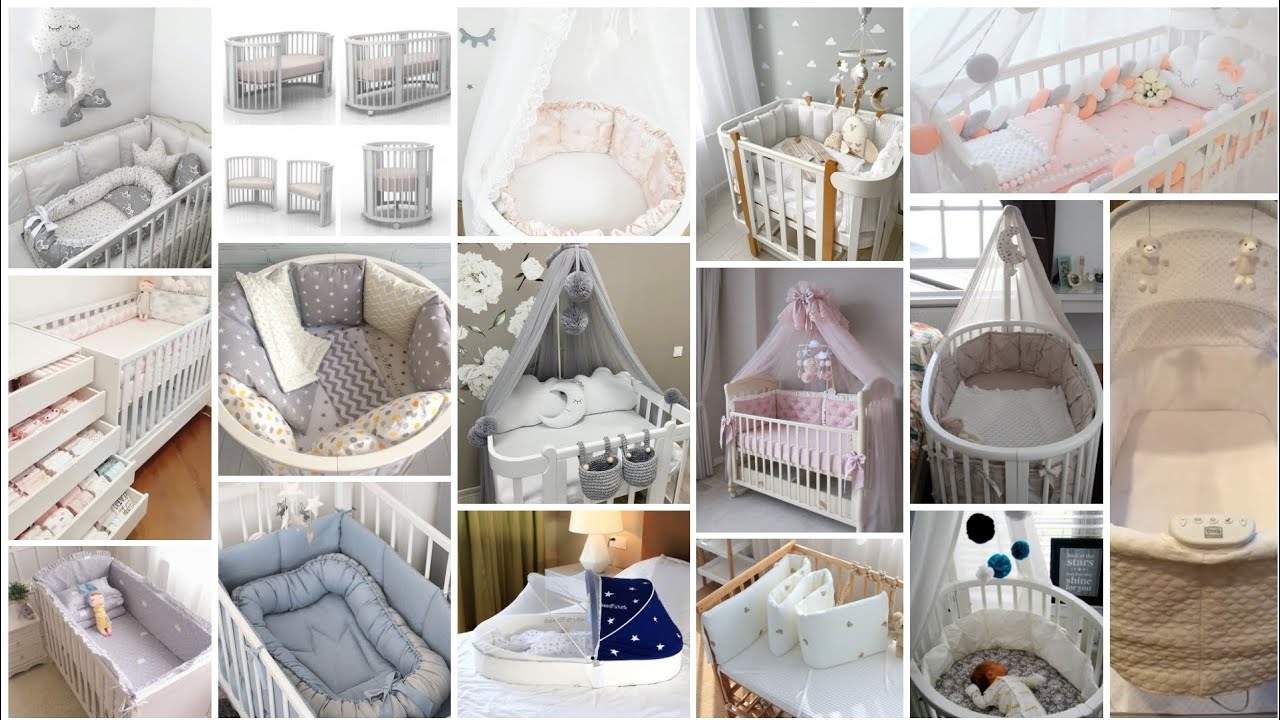 modern newborn babies beds ideas/ latest 2024 beds ideas/ white colour beds ideas