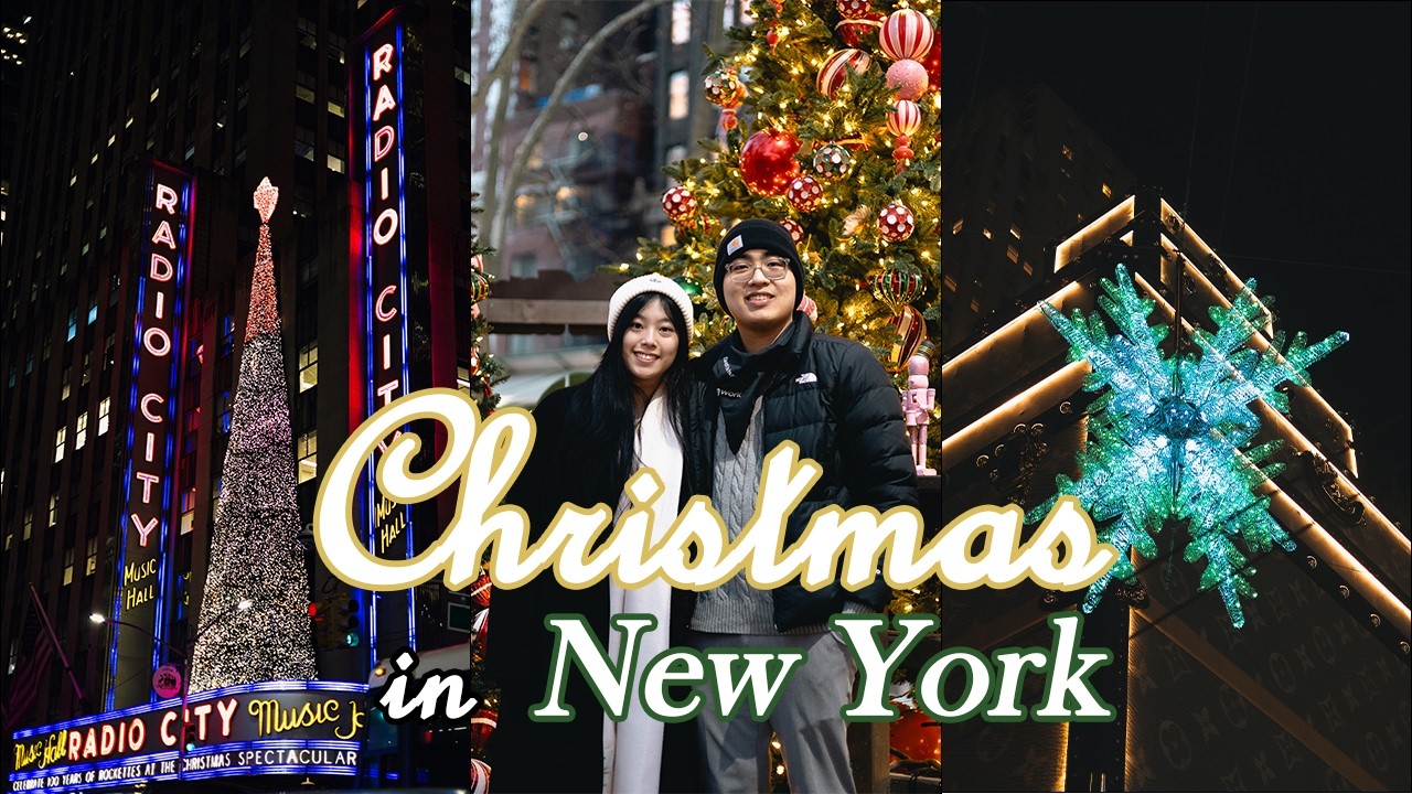 Đi Chơi New York mùa Giáng Sinh | Ăn Omakase, Ngắm Cây Thông Rockerfeller, Quảng Trường Thời Đại