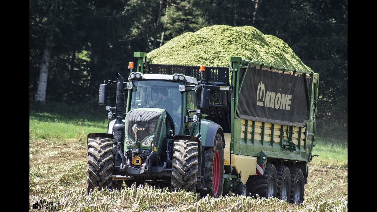 Maish&auml;ckseln 2017|Maisernte im Drautal mit 3x Fendtpower|John Deere 6215r|Krone BigX|Austria Farming