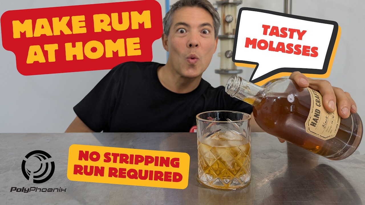 How to Distill Rum at Home using Golden Syrup & Molasses with Bubble Capper Still
