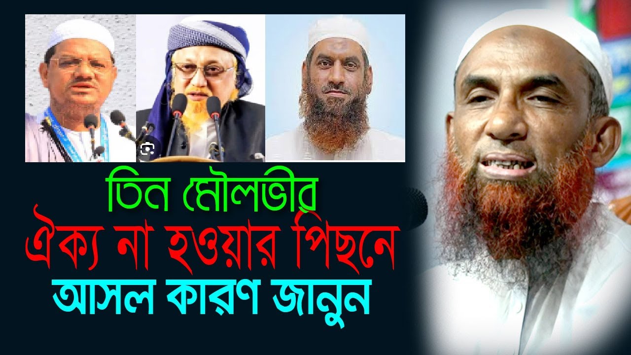 তিন মৌলভীর ঐক্য না হওয়ার পিছনে যে কারণ রয়েছে  Maulana Nasir Ahmad Gopalganj