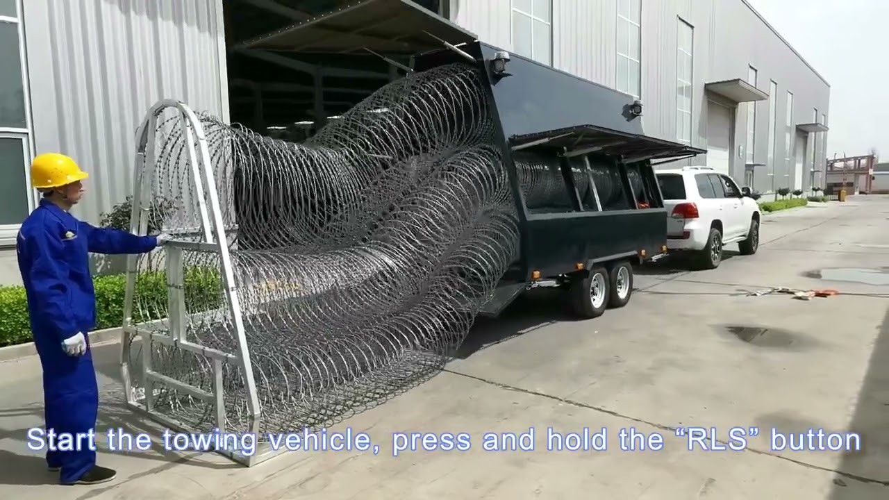 Mobile Razor Wire Security Barrier-Rapid deployment