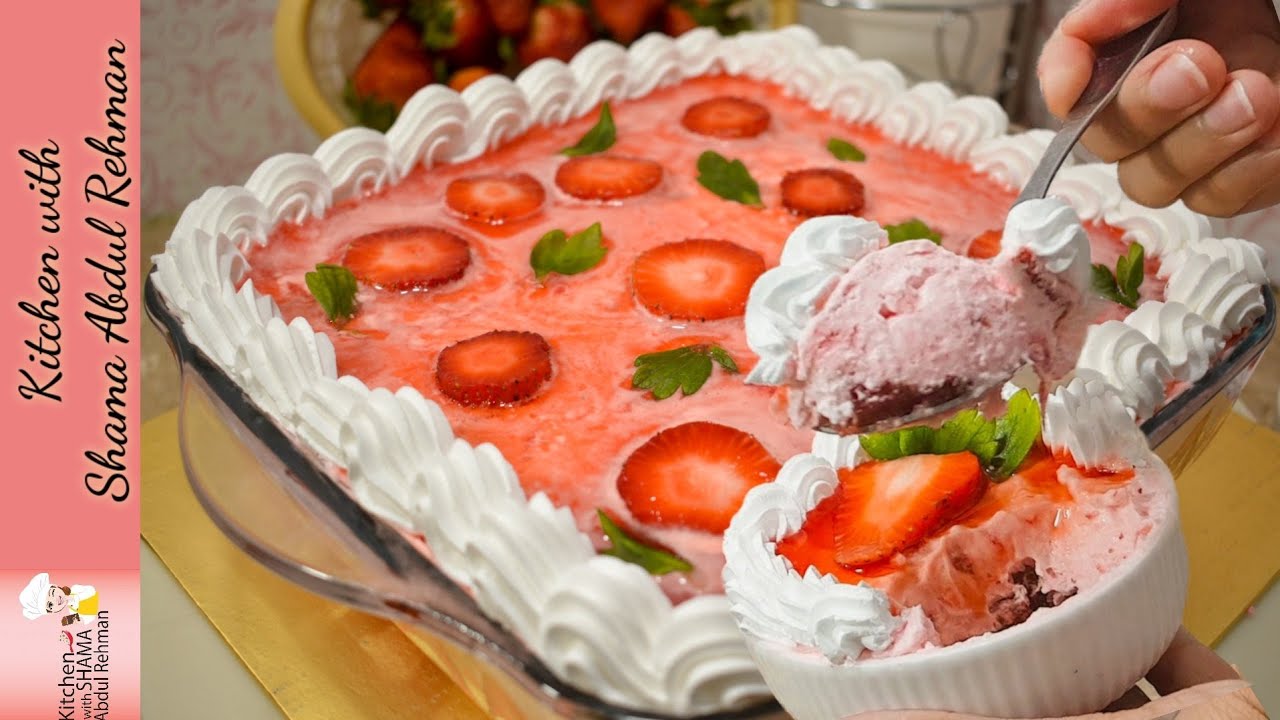 10 Minutes Dessert Recipe | Quick And Easy Strawberry Dessert | Kitchen With Shama Abdul Rehman