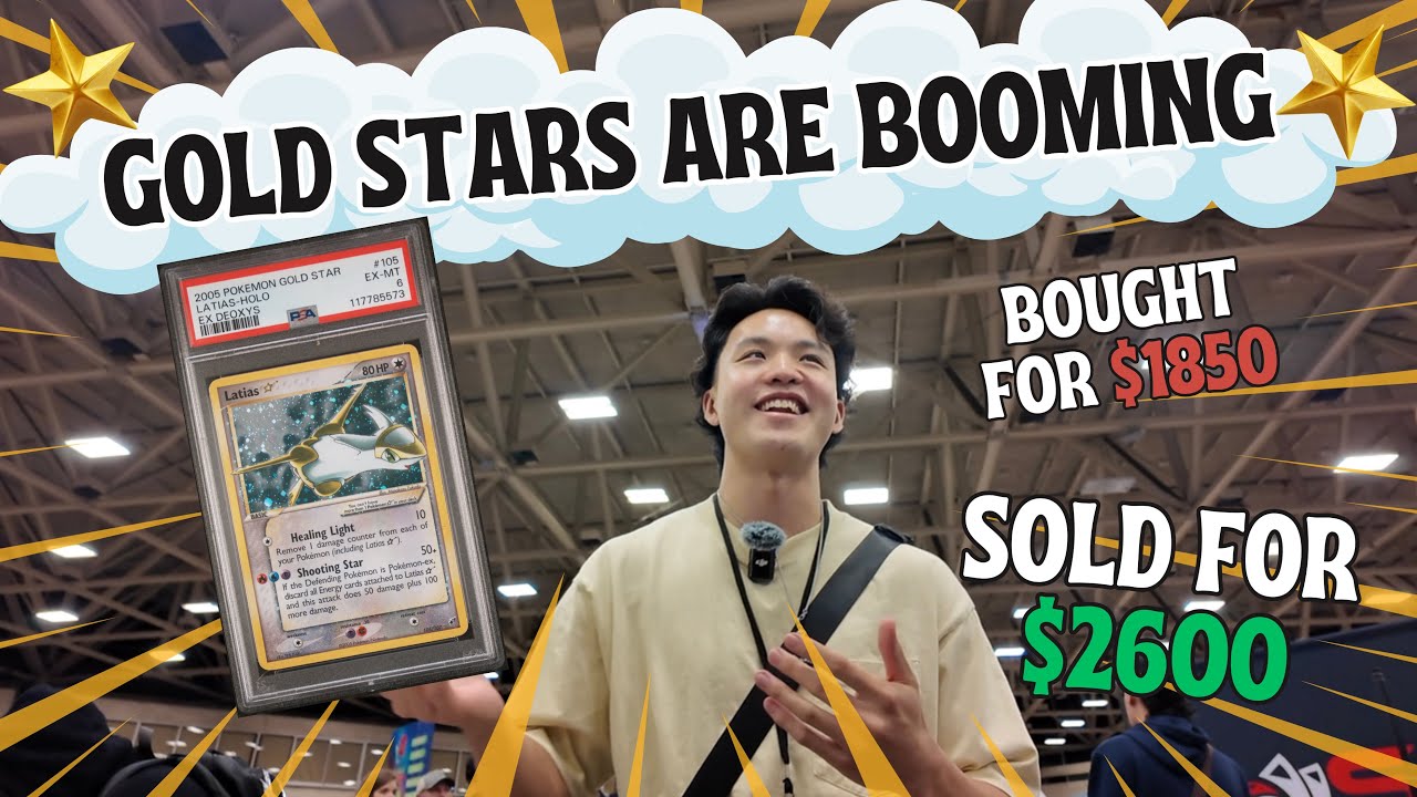 FLIPPPING GOLD STARS FOR 40% PROFIT?? Cardboard Chronicles Ep. 1 DALLAS Collect-A-Con