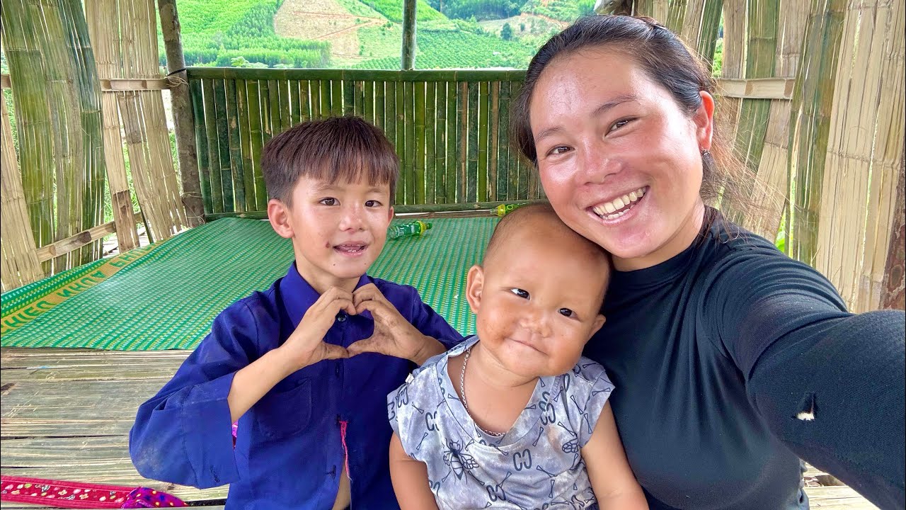 Happy When Mother and 2 Sons Completed Their New House