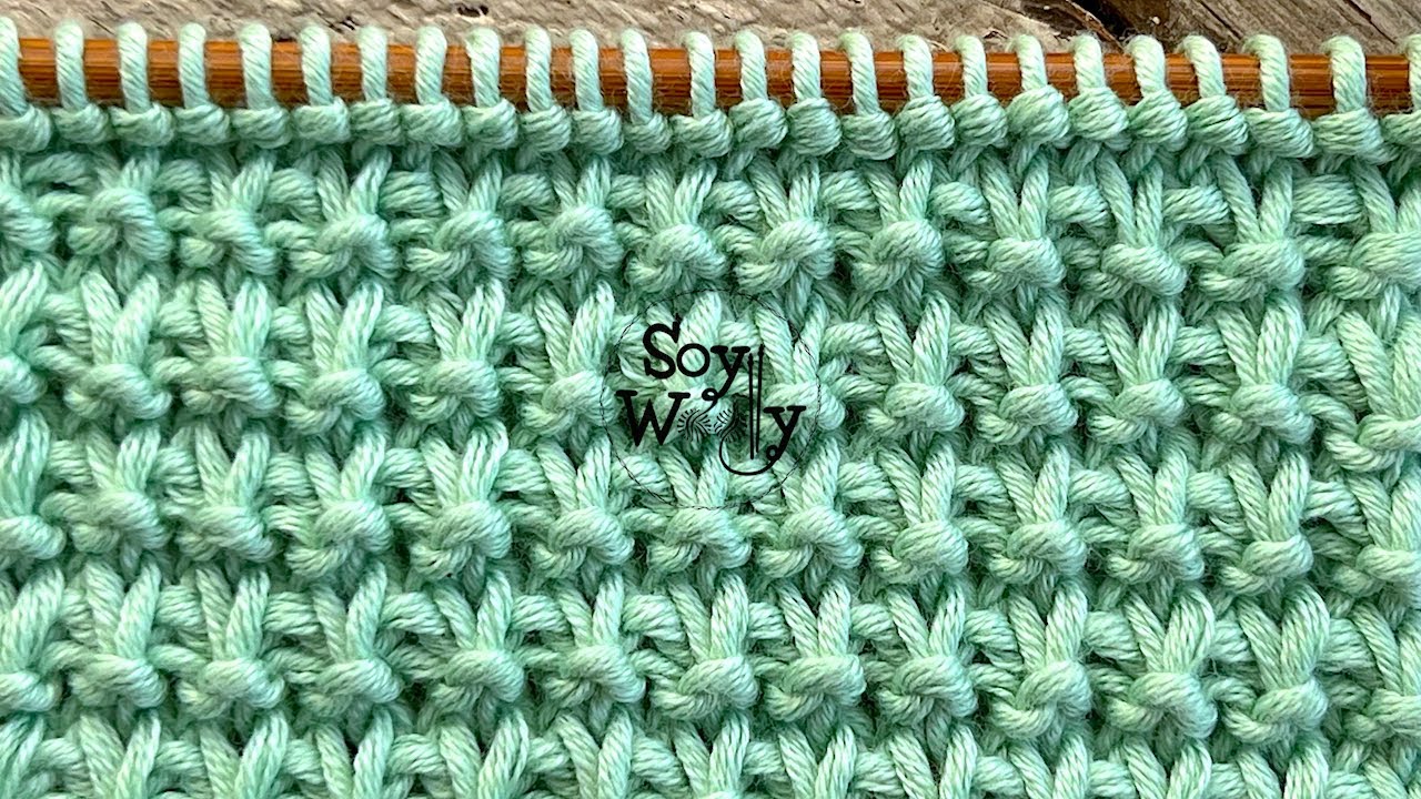 Cómo tejer el Punto Bobo Deslizado en dos agujas (Estilos Inglés y Continental) - Soy Woolly