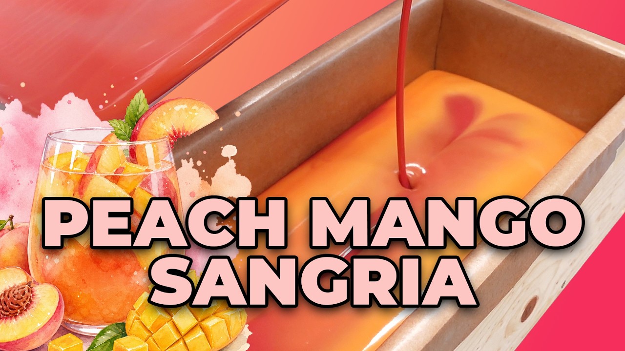 Robię mydło o zapachu sangrii z brzoskwini i mango! | MO River Soap