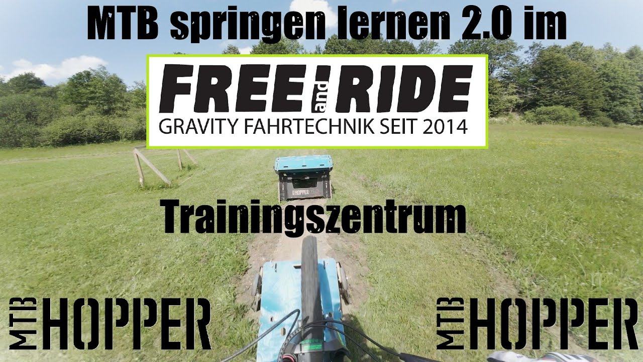 Jeder kann mit dem MTB bei mir sicher springen lernen ! Kurse im Free and Ride Trainingszentrum !