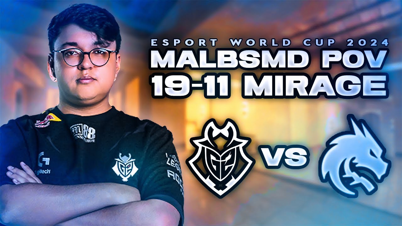 G2 malbsMd Mirage (19-11) vs Team Spirit | ESPORTS WORLD CUP 2024