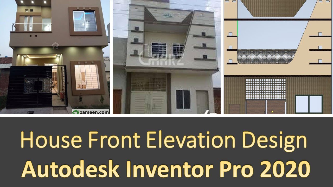 How to Design House Front Elevation using Autodesk Inventor