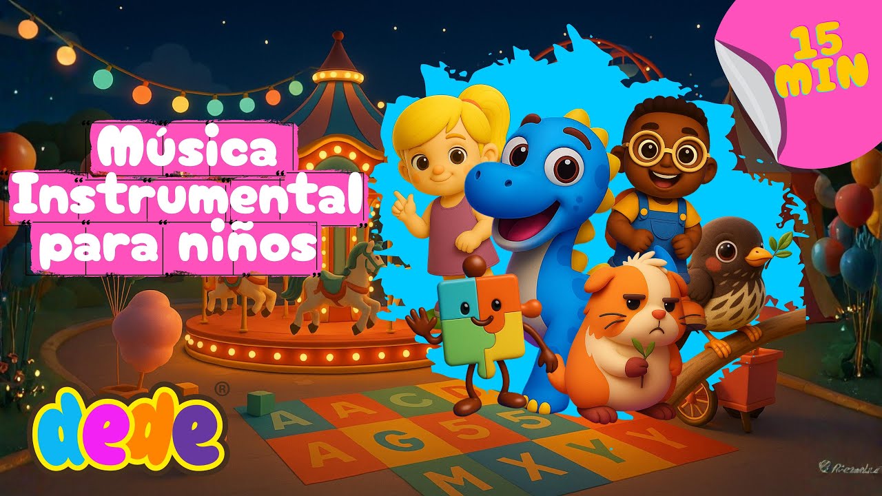 15 Minutos de Música Instrumental para Niños 🎶🌈 | Calma, Concentración y Juego Tranquilo