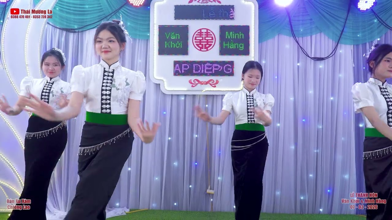 Bài Múa 02 Mừng Lễ Thành Hôn Văn Khởi & Minh Hằng Bản Xu Xàm, Chiềng Lao