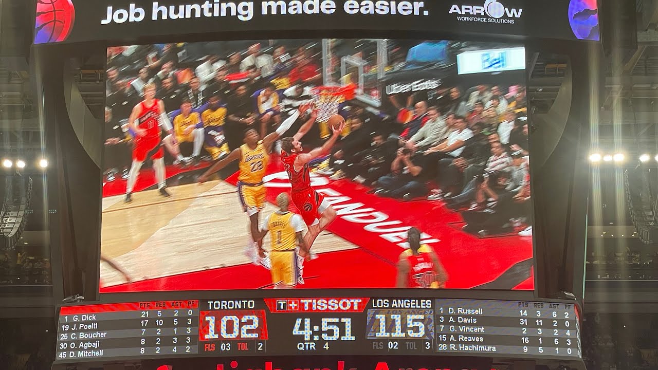 Last 2mins Raptors vs Lakers