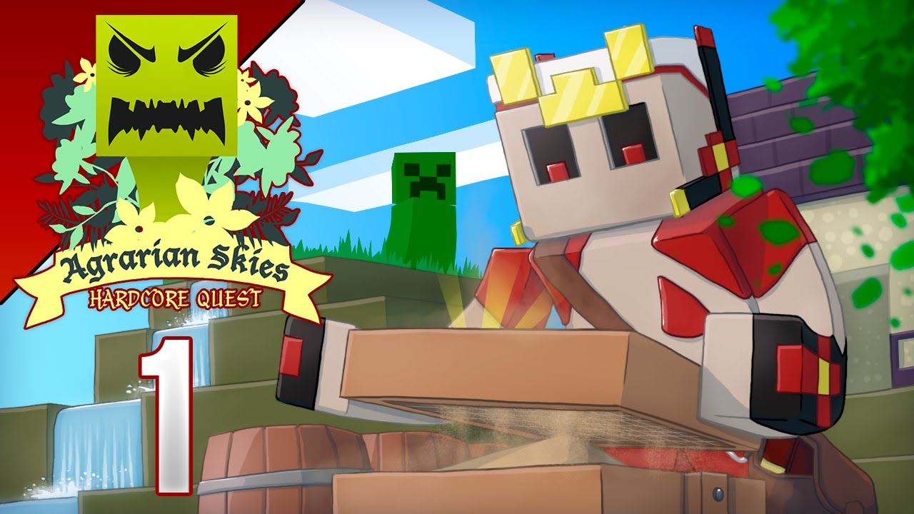 Minecraft Skyblock con MODS! Agrarian Skies Ep 1 - Hay Quest!!!