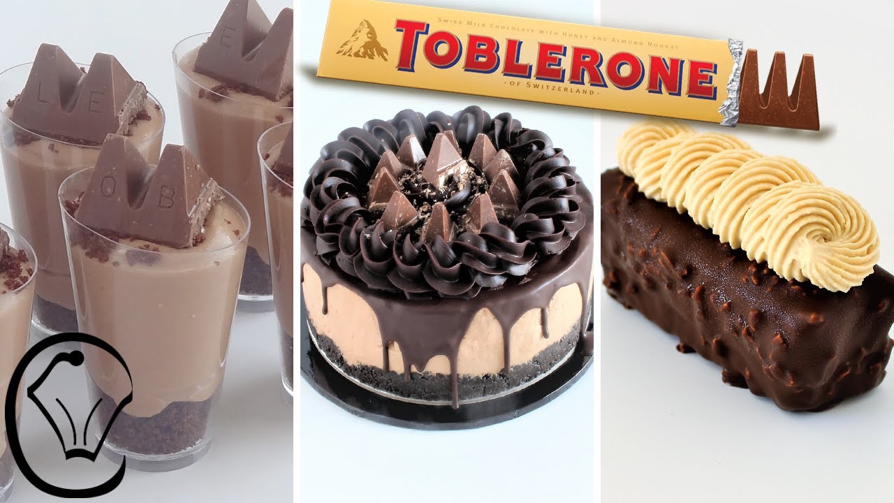 3 EASY Toblerone Desserts COMPILATION Satisfying! Make ahead Simple Ingredients  Mini Cheesecakes