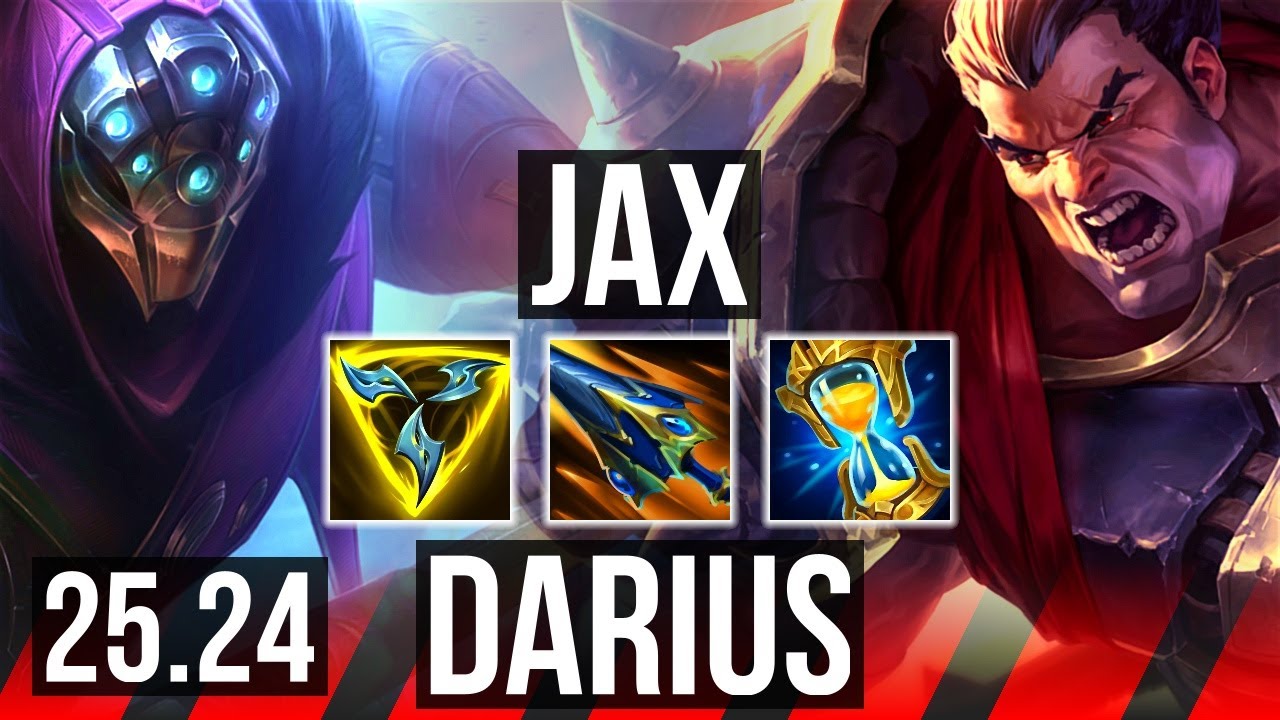 JAX vs DARIUS (TOP) | 41K damage | KR Master | 25.24