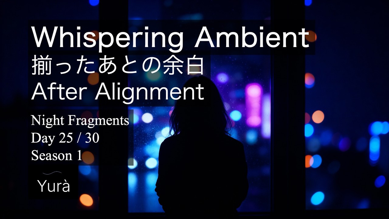 Night Fragments Day25｜After Alignment / 揃ったあとの余白 (Full)