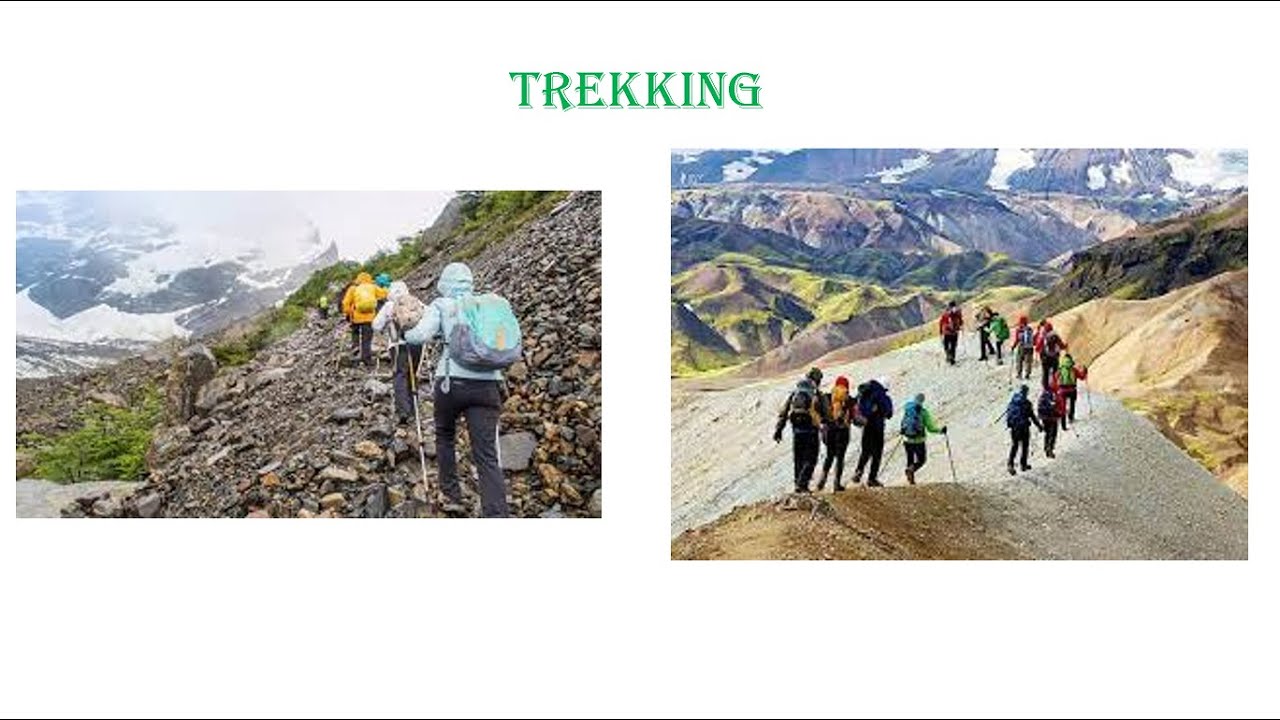 مفردات نص التنزه مشيا في الجبال trekking