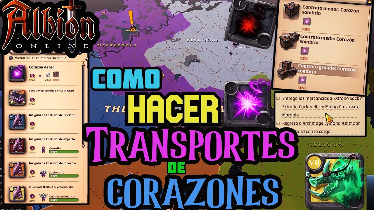 ¿Cómo funciona el Transporte de Corazones? | Guía Básica | Albion Online