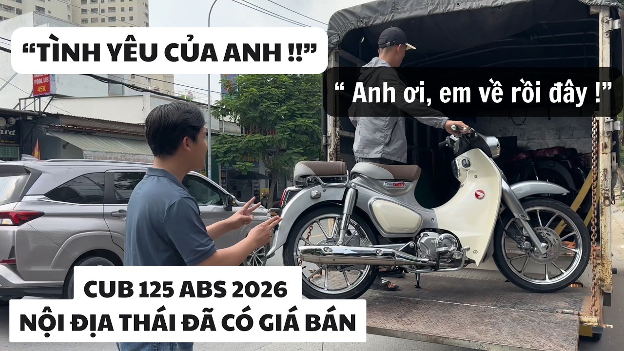 Super Cub 125 Abs 2026 Nội Địa Thái chính thức đã có giá bán - Xe mới, giấy tờ hải quan chính ngạch