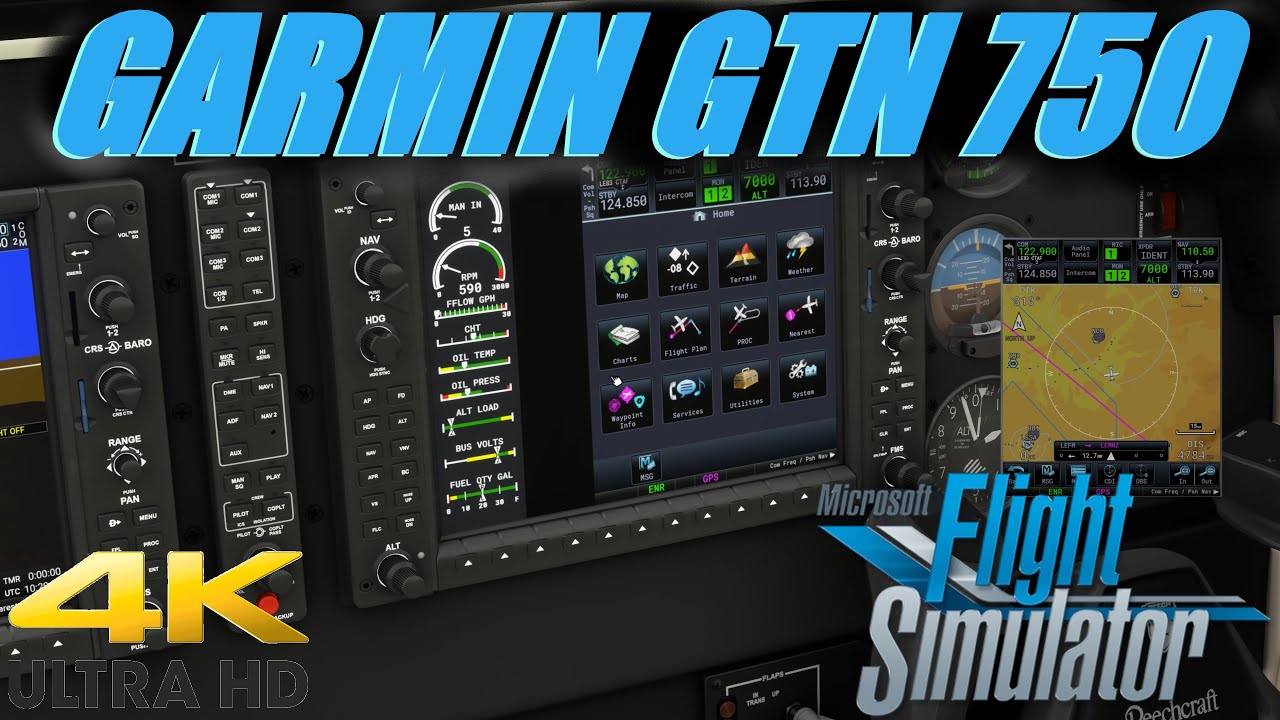 GENIAL!!! Garmin 750 de PMS50//ANALISIS//MFS 2020 4K FULL PC