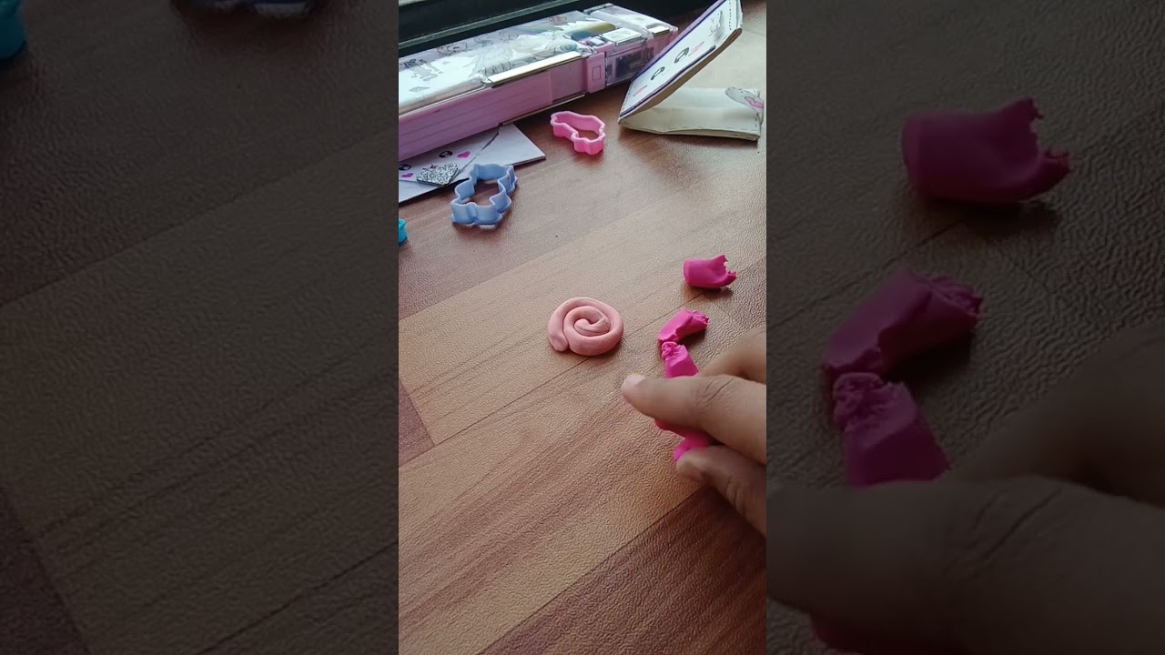 who making simple clay flower 🌼