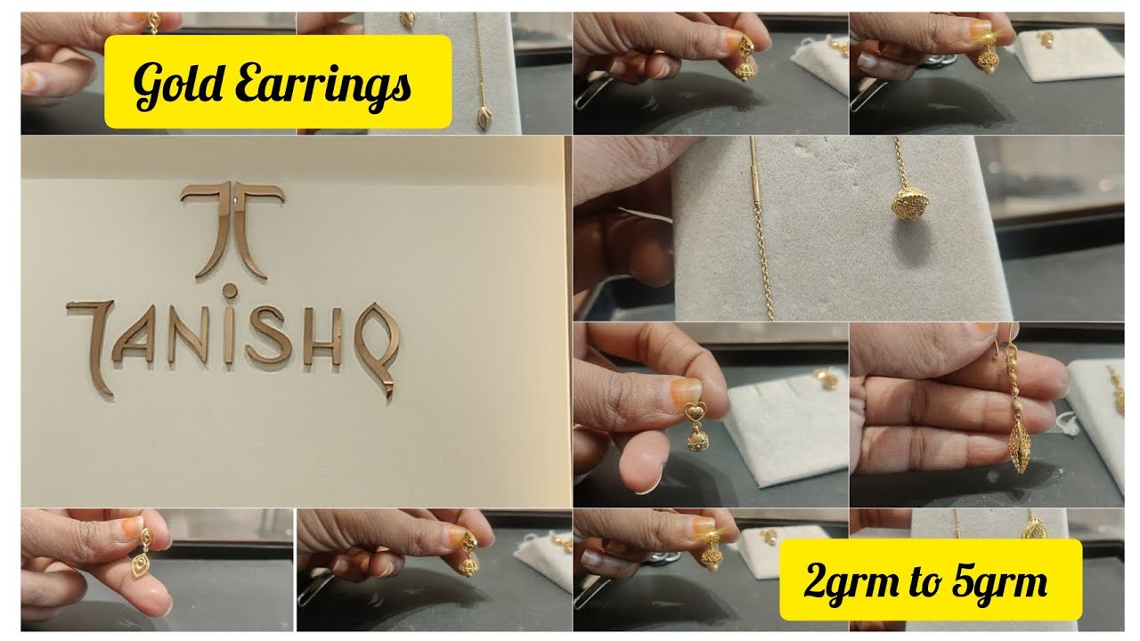 Tanishq jewellery#Gold erring 2grm to 5grm daily wear #new arrival 